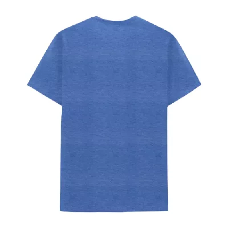 Mens Crew Neck Short Sleeve Classic Fit Lilo & Stitch Graphic T-Shirt