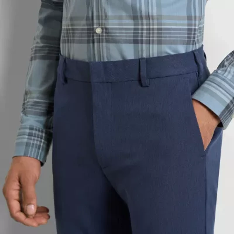 Van Heusen Everyday Defense Stain Shield Mens Regular Fit Dress Flat Front Pant