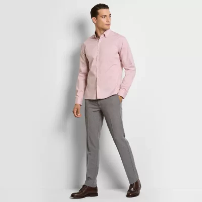 Van Heusen Everyday Defense Stain Shield Mens Regular Fit Dress Flat Front Pant
