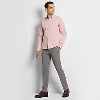 Van Heusen Everyday Defense Stain Shield Mens Regular Fit Dress Flat Front Pant