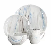 Elama Fine Marble 16-pc. Porcelain Dinnerware Set