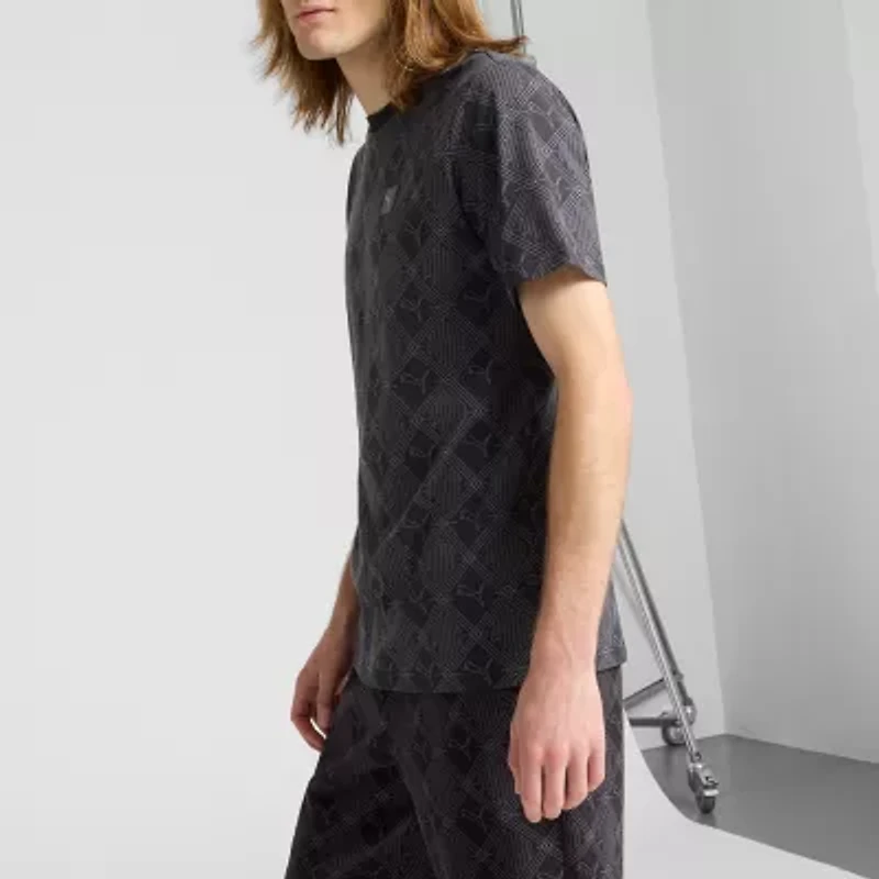 PUMA Mens Crew Neck Short Sleeve Regular Fit Graphic T-Shirt