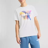 PUMA Mens Crew Neck Short Sleeve Regular Fit Graphic T-Shirt
