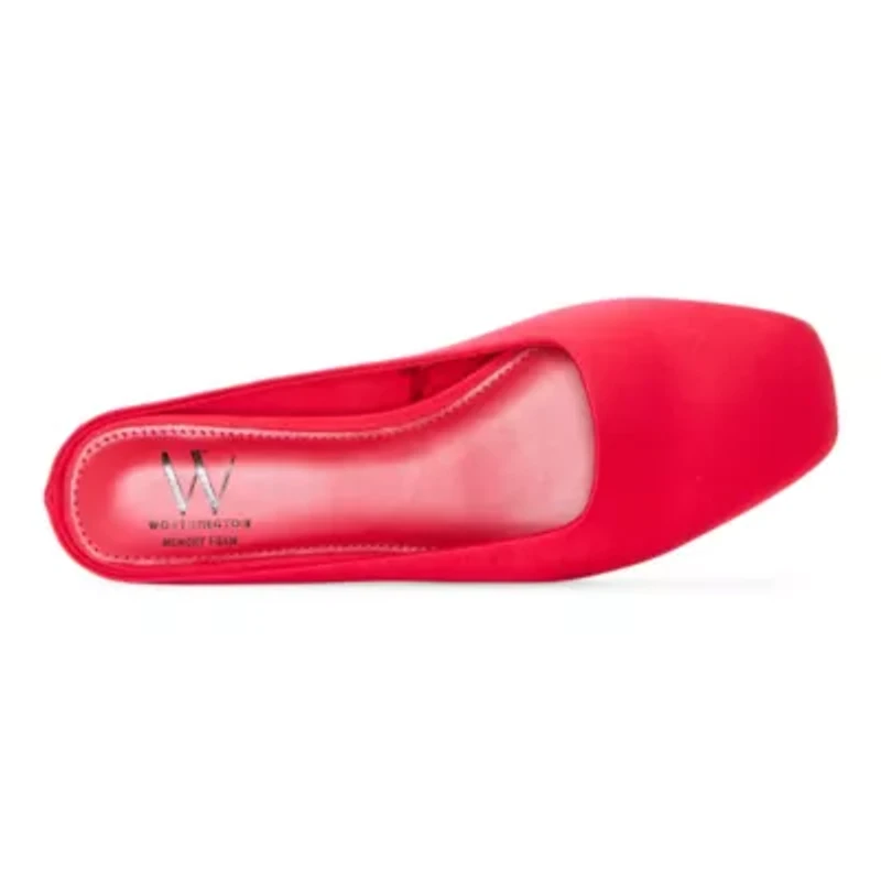 Worthington Roset Womens Square Closed Toe Mules