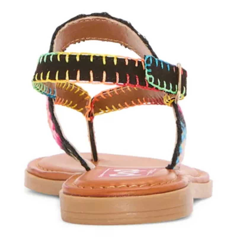 Pop Womens Athenia T-Strap Flat Sandals