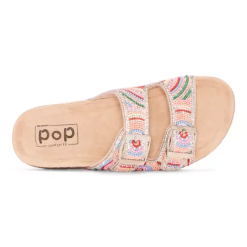Pop Zephiryn Womens Footbed Sandals