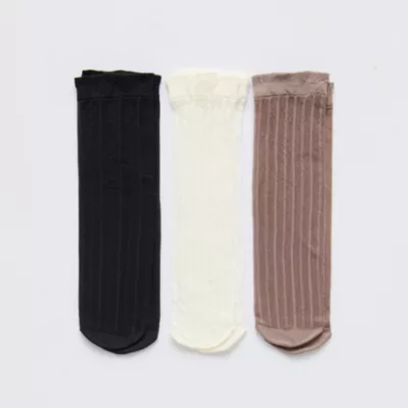 Mixit Sheer Anklet Womens Multi-Pack 3 Pair Trouser Socks