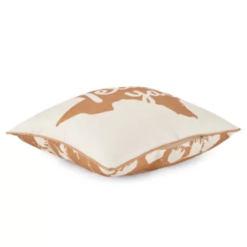 Texas Y'All Longhorns Square Throw Pillow