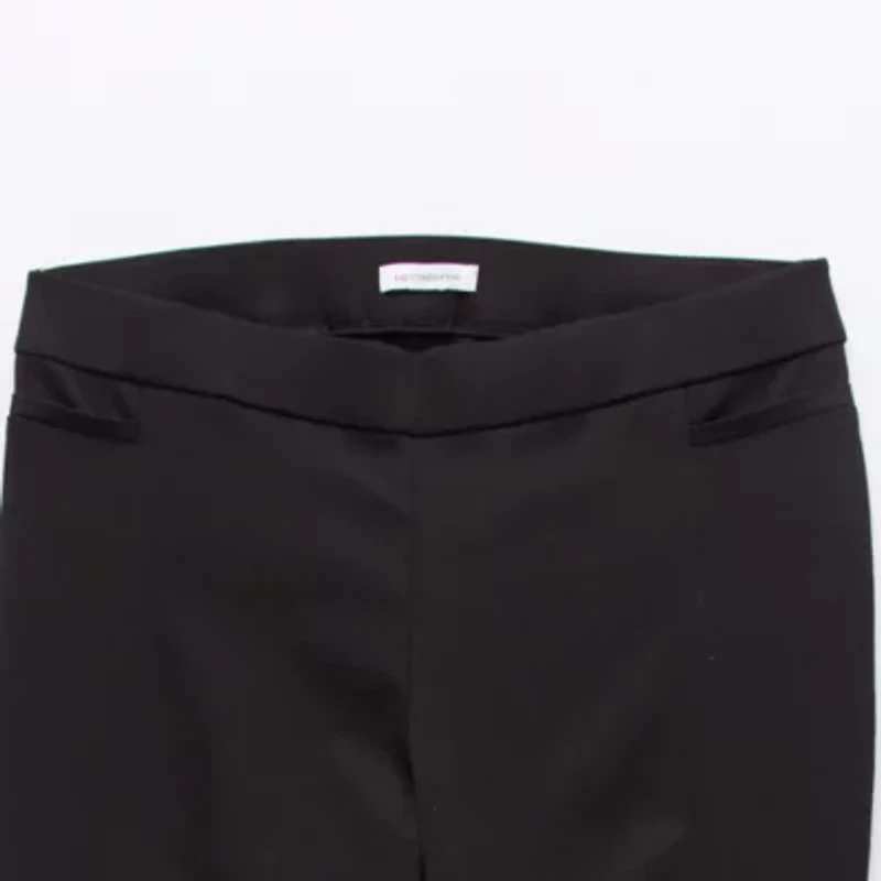 Liz Claiborne Adaptive Lisa Womens Seated Wear Straight Mid Rise Plus Short Pull-On Pant