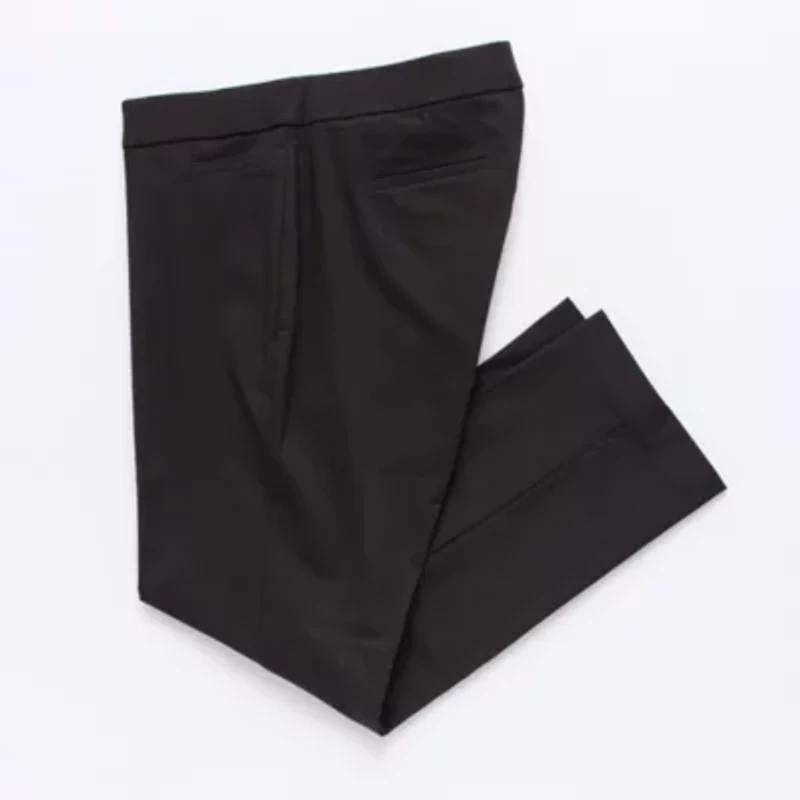Liz Claiborne Adaptive Lisa Womens Seated Wear Straight Mid Rise Plus Short Pull-On Pant