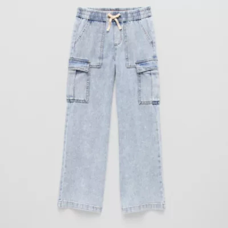 Vanilla Star Ultra Cozy Big Kid Girls Wide Leg Cargo Pant
