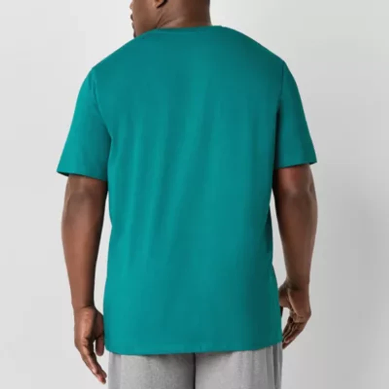 Shaquille O'Neal XLG Mens Crew Neck Short Sleeve Big and Tall Pajama Top