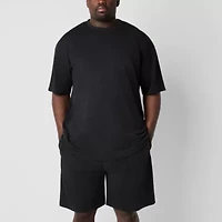 Shaquille O'Neal XLG Mens Crew Neck Short Sleeve 2-pc. Big and Tall Pajama Sets