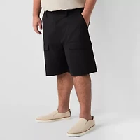 Stylus Mens 9" Mid Rise Big and Tall Stretch Fabric Cargo Short