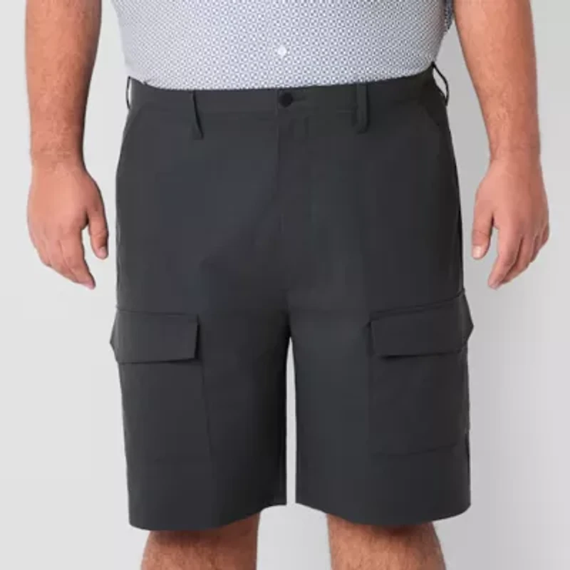Stylus Mens 9" Mid Rise Big and Tall Stretch Fabric Cargo Short