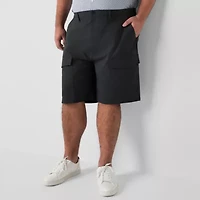 Stylus Mens 9" Mid Rise Big and Tall Stretch Fabric Cargo Short