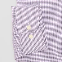 Stafford Coolmax All Season Oxford Mens Big & Tall Regular Fit Long Sleeve Houndstooth Dress Shirt