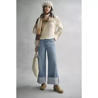 a.n.a Plaid Skinny Scarf