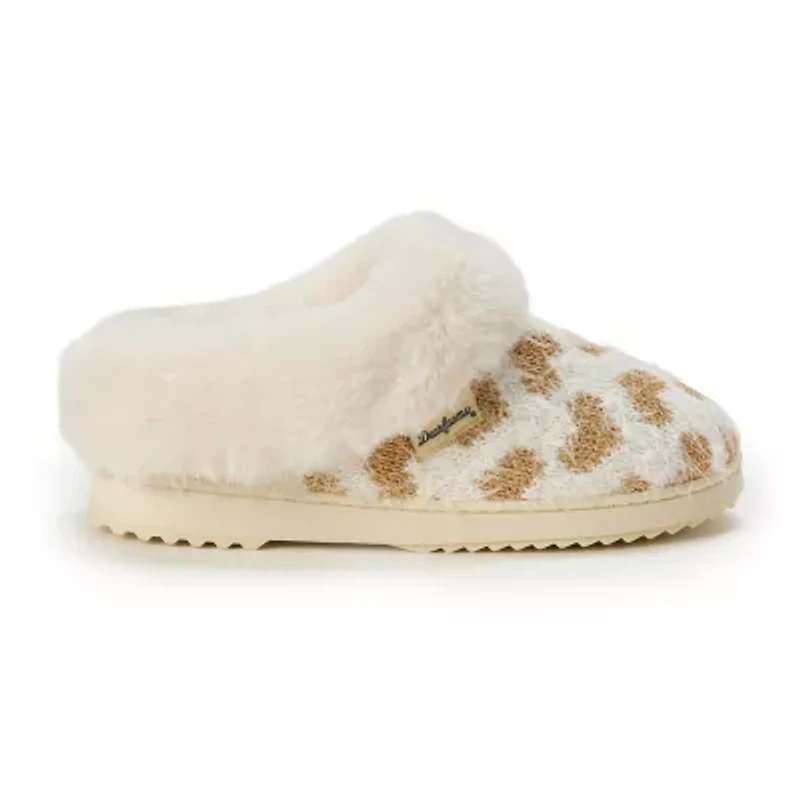 Dearfoams Womens Memory Foam Slip-On Slippers