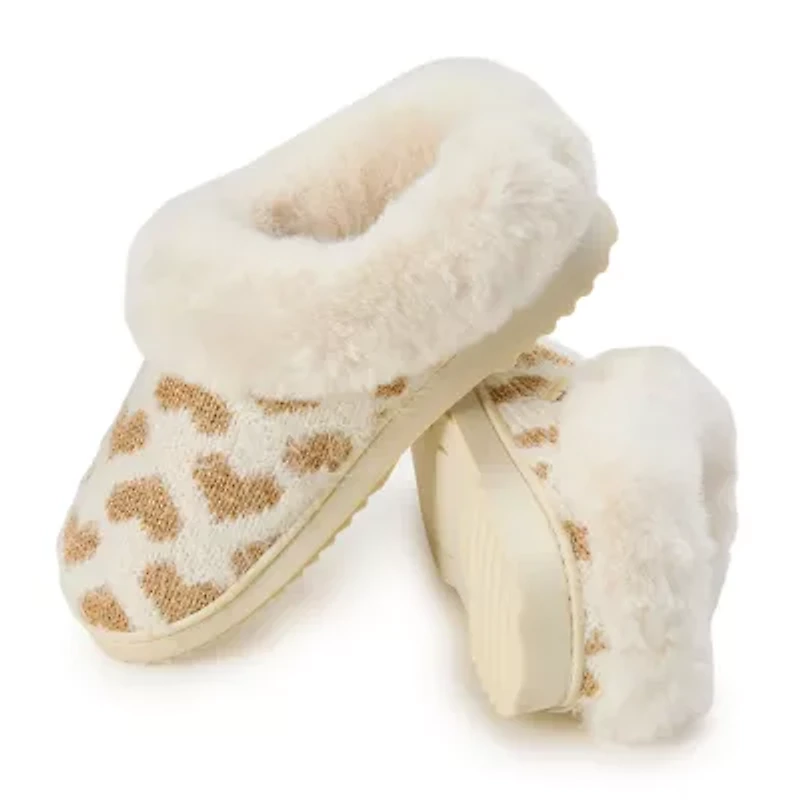 Dearfoams Womens Memory Foam Slip-On Slippers