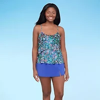 Sonnet Shores Womens Dots Tankini Swimsuit Top