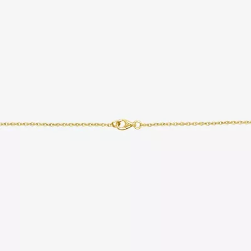 F / Si2) Womens 1 CT. T.W. Lab Grown White Diamond 14K Gold Over Silver Heart 18 Inch Pendant Necklace