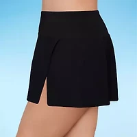 Liz Claiborne Womens Comfort Waistband Plus Swim Skirt