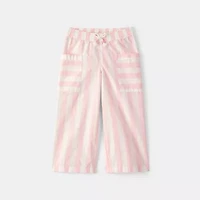 Carter's Toddler Girls Mid Rise Wide Leg Regular Fit Pull-On Pant