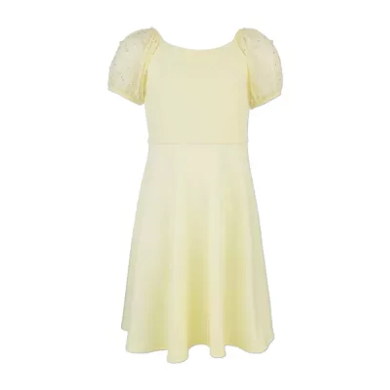 Speechless Big Kid Girls Short Sleeve A-Line Dress