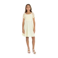 Speechless Big Kid Girls Short Sleeve A-Line Dress