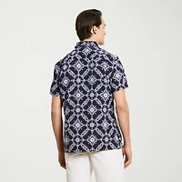 Van Heusen Weekend Mens Short Sleeve Camp Shirt