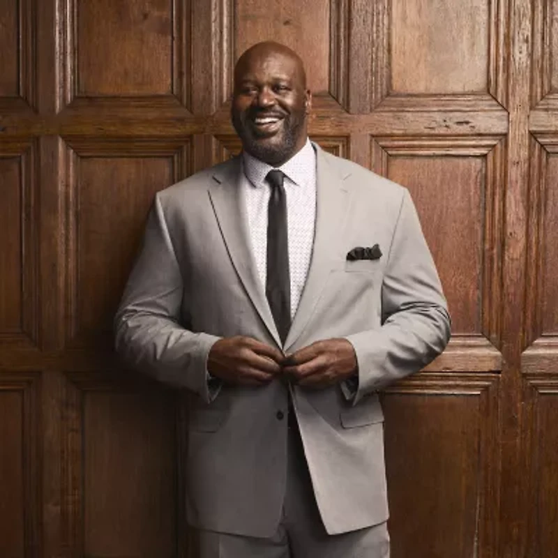 Shaquille O'Neal XLG™ Mens Stretch Fabric Classic Fit Big and Tall Suit Jacket