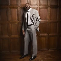Shaquille O'Neal XLG™ Mens Stretch Fabric Classic Fit Big and Tall Suit Jacket