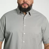 Van Heusen Everyday Defense Stain Shield Mens Regular Fit Wrinkle Free Big and Tall Button-Down Shirt