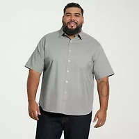 Van Heusen Everyday Defense Stain Shield Mens Regular Fit Wrinkle Free Big and Tall Button-Down Shirt