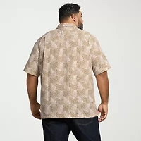 Van Heusen Weekend Mens Short Sleeve Big and Tall Camp Shirt