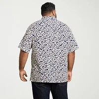 Van Heusen Weekend Mens Big and Tall Camp Shirt