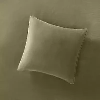 Brooklyn Loom Matte Cotton Velvet Euro Sham