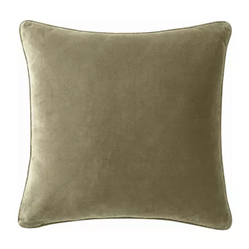 Brooklyn Loom Matte Cotton Velvet Euro Sham