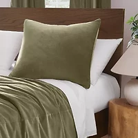 Brooklyn Loom Matte Cotton Velvet Euro Sham