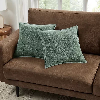 Brooklyn Loom Heathered Sherpa 2-pc. Square Throw Pillow