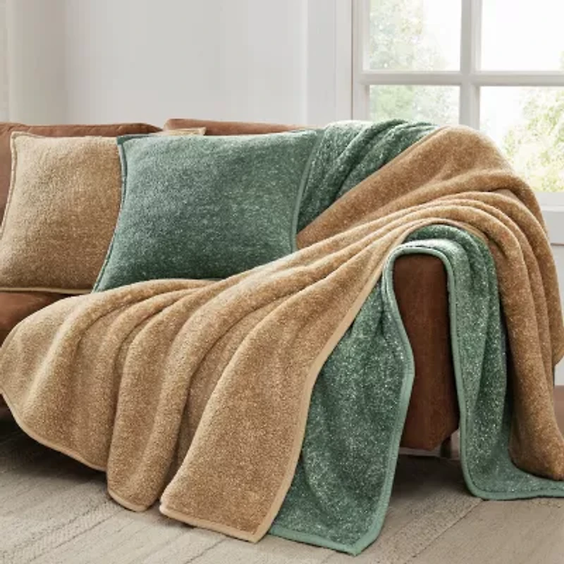 Brooklyn Loom Heathered Sherpa 2-pc. Square Throw Pillow