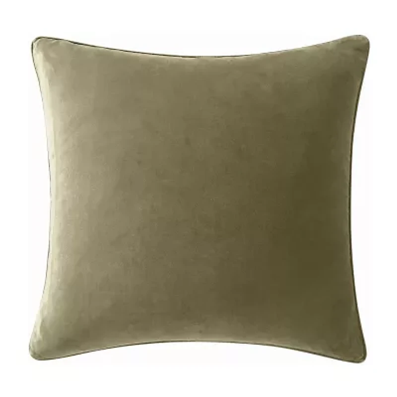 Brooklyn Loom Matte Cotton Velvet Rectangular Throw Pillow