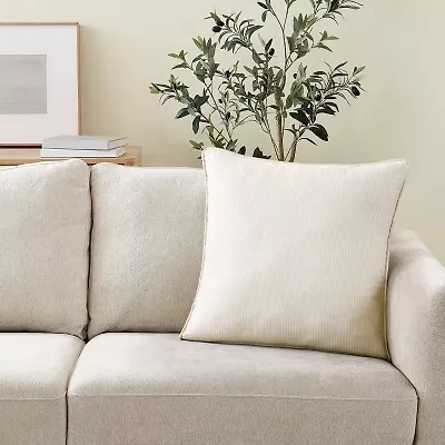 Brooklyn Loom Pinstripe Square Throw Pillow