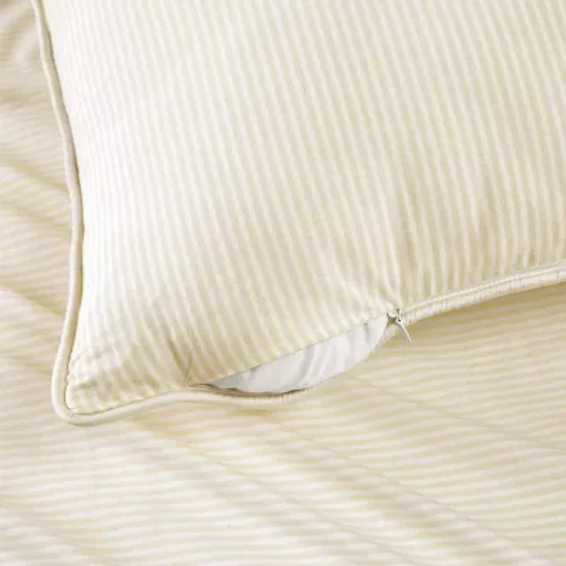 Brooklyn Loom Pinstripe Square Throw Pillow