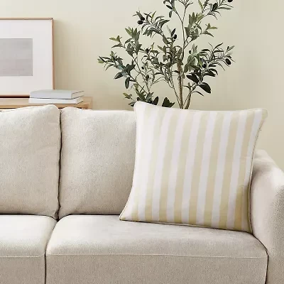 Brooklyn Loom Levi Stripe Square Throw Pillow