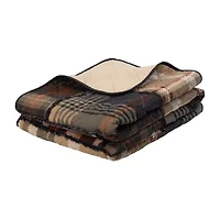 Donna Sharp Lj Plaid Washable Hypoallergenic Midweight Throw