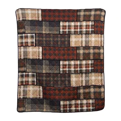 Donna Sharp Lj Plaid Washable Hypoallergenic Midweight Throw