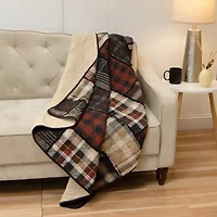 Donna Sharp Lj Plaid Washable Hypoallergenic Midweight Throw