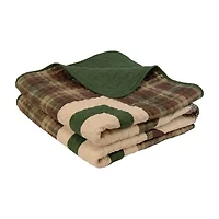 Donna Sharp Pine Star Washable Hypoallergenic Midweight Throw